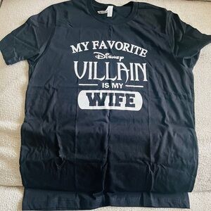 Disney Villain Wife Humor Graphic T-Shirt - Black